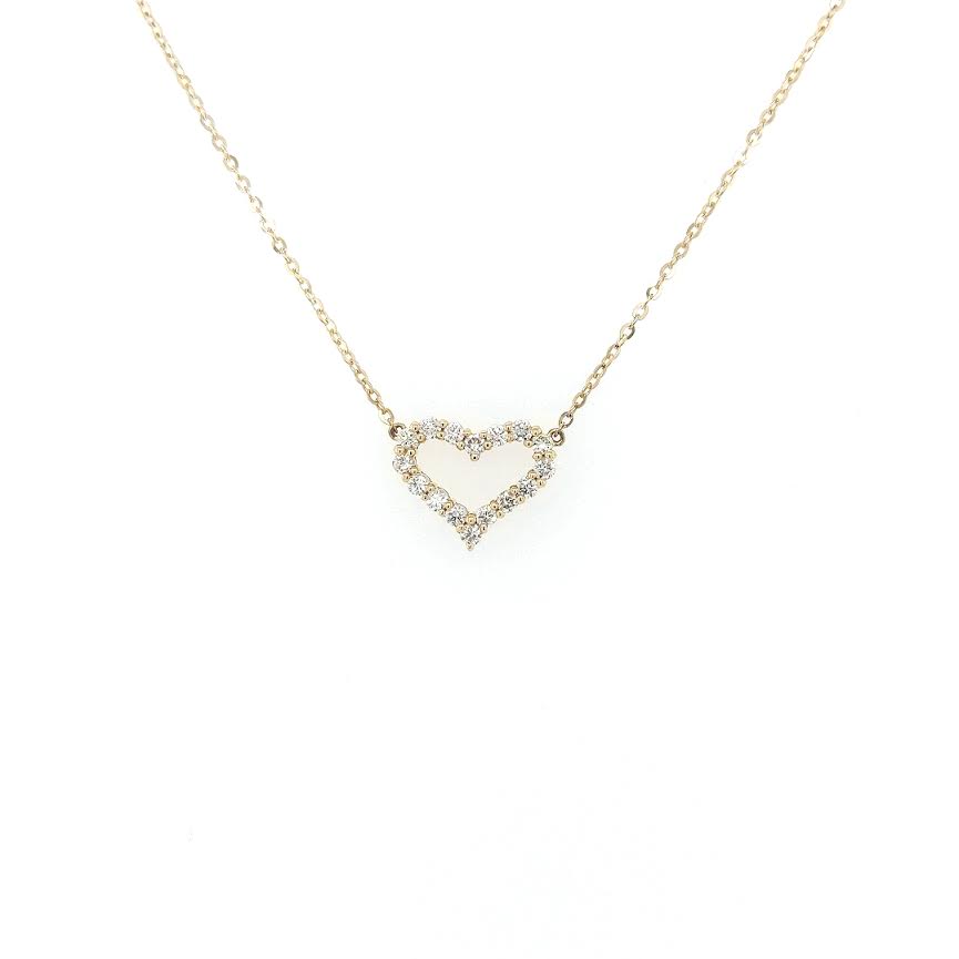 Gold and Diamond Heart