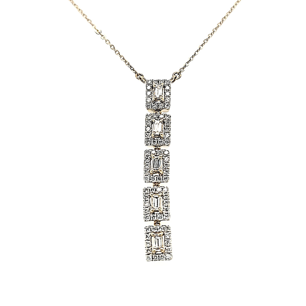 Diamond Baguette Pendant