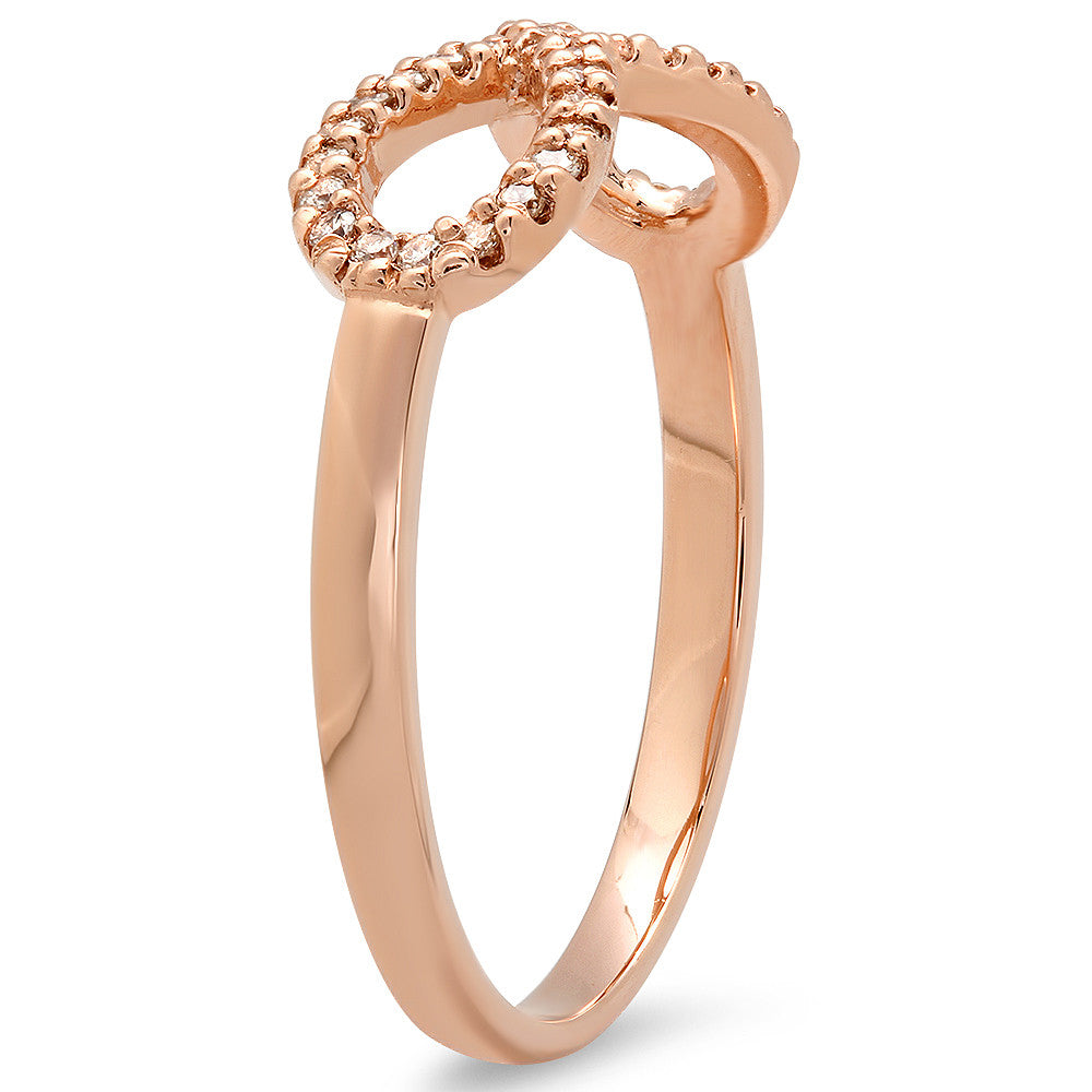 The Tregali Infinity Ring with 37 Round Diamonds in 14K gold - Tregali