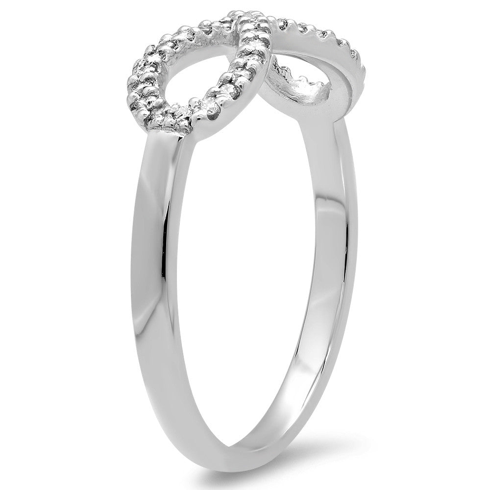 The Tregali Infinity Ring with 37 Round Diamonds in 14K gold - Tregali