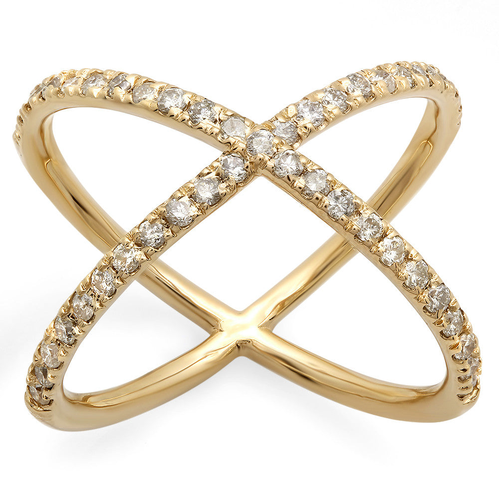 Women's 14 Carat X-Ring