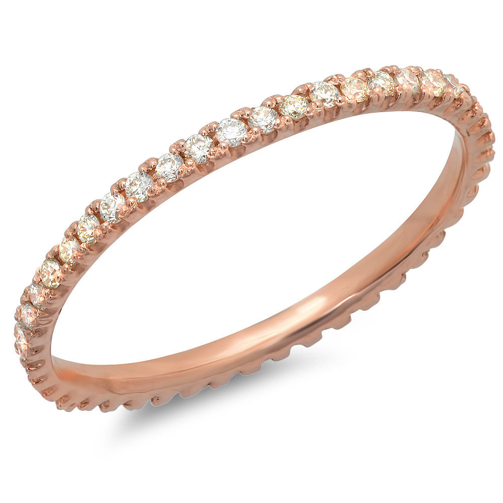 Women's Eternity Bands Rose Gold