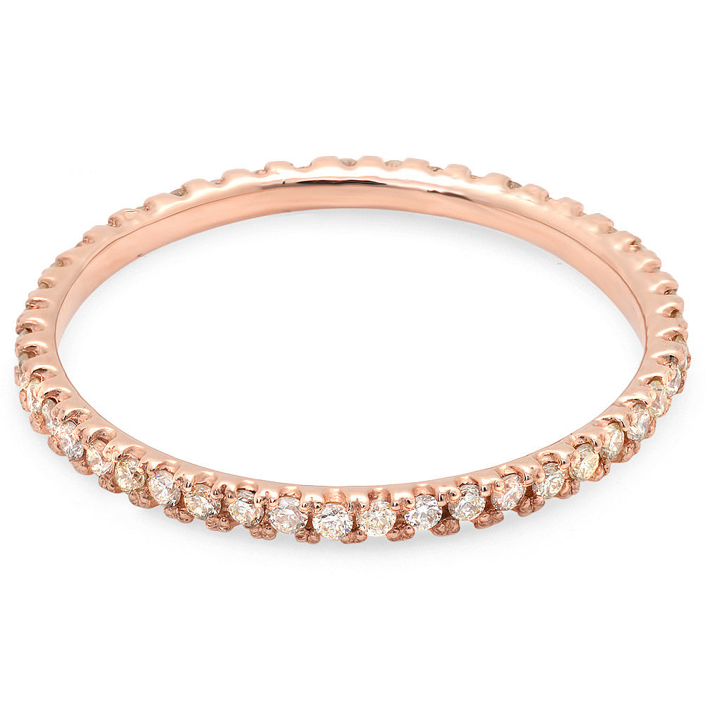 Women's Eternity Bands Rose Gold 1