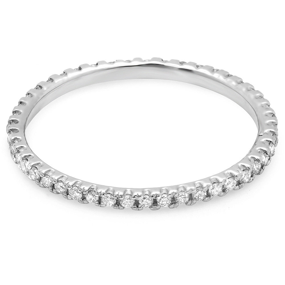 Women's Eternity Bands White Gold 1