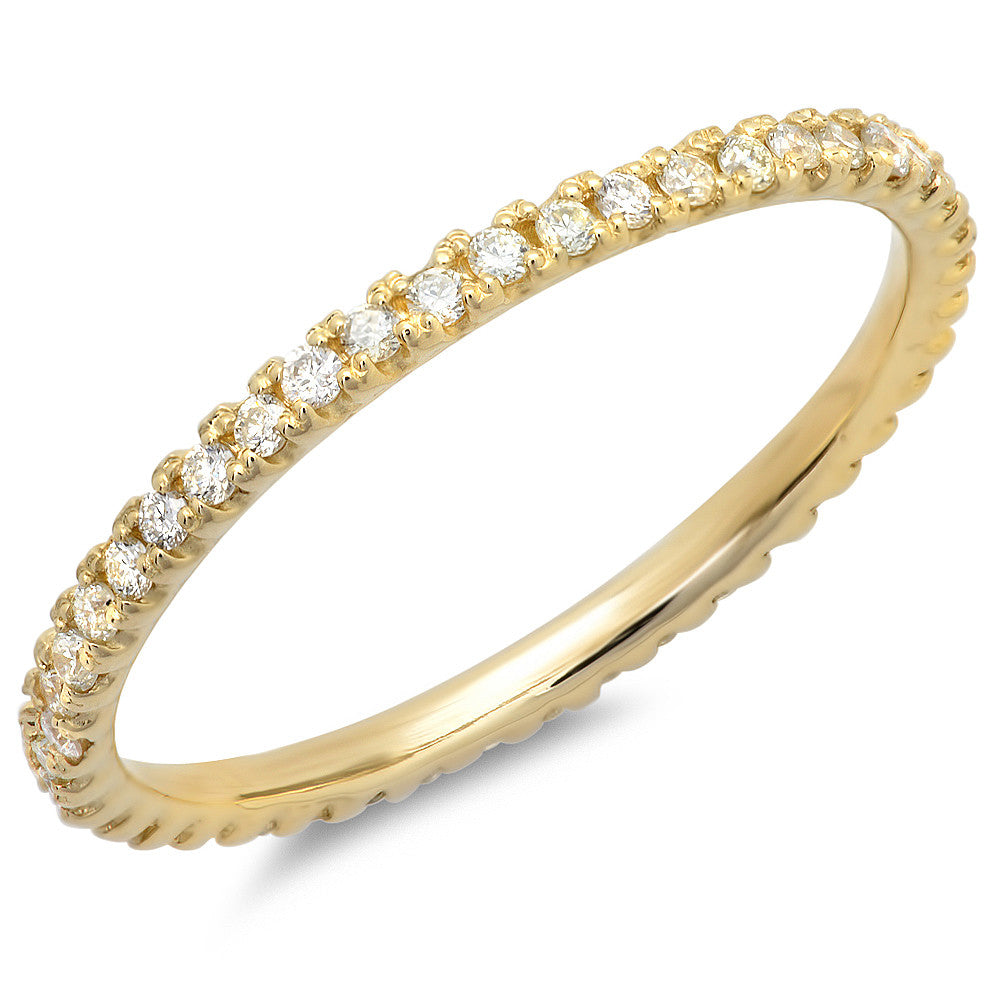 Women's Eternity Bands Yellow Gold