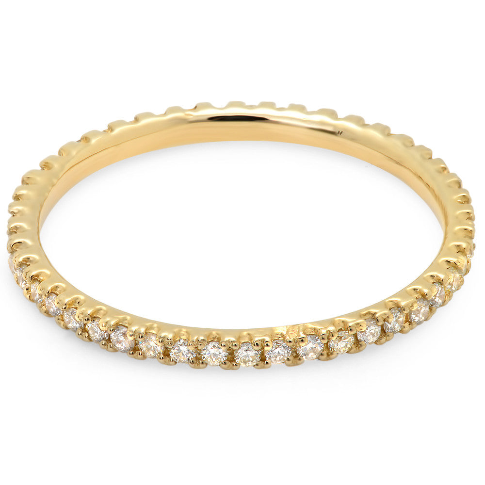 Women's Eternity Bands Yellow Gold 1