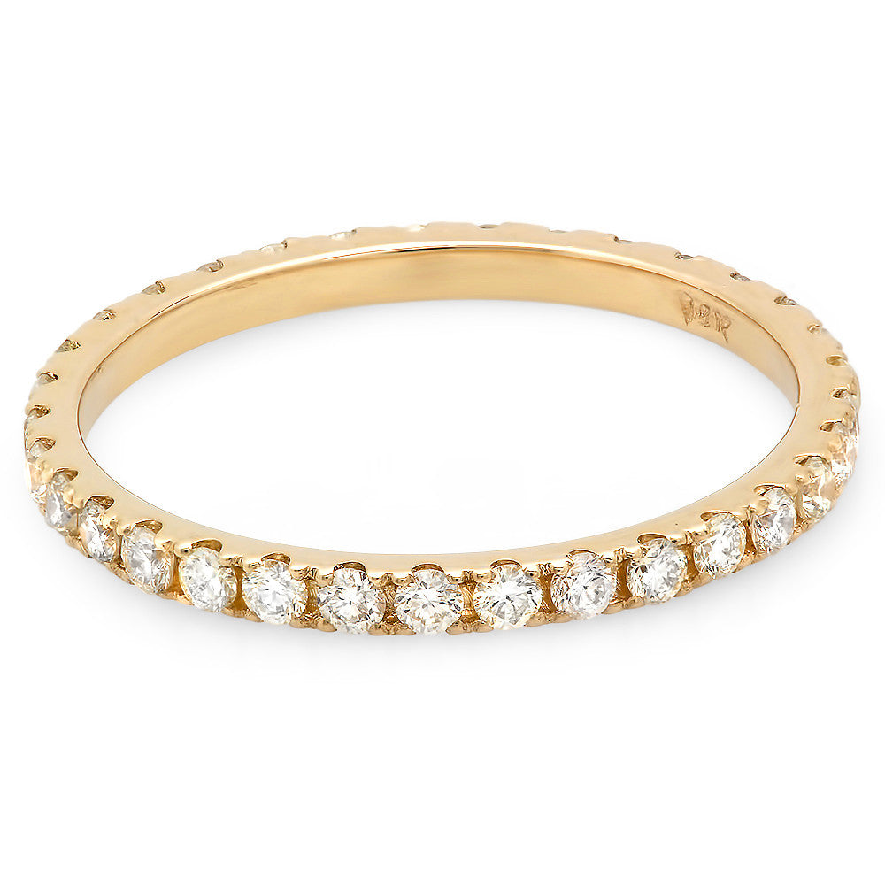 Women's Eternity Band with Four Prong Setting and 33 Round Diamonds