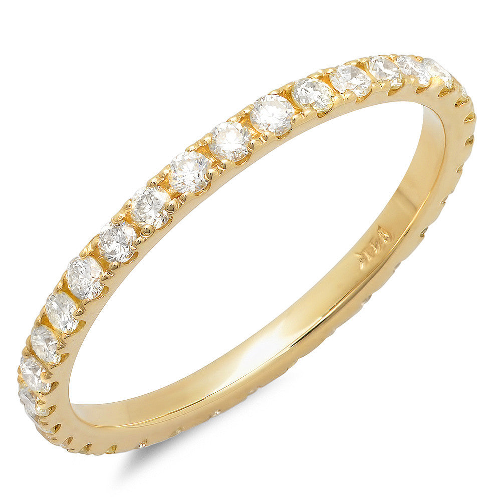 Women's Eternity Band with Four Prong Setting and 33 Round Diamonds