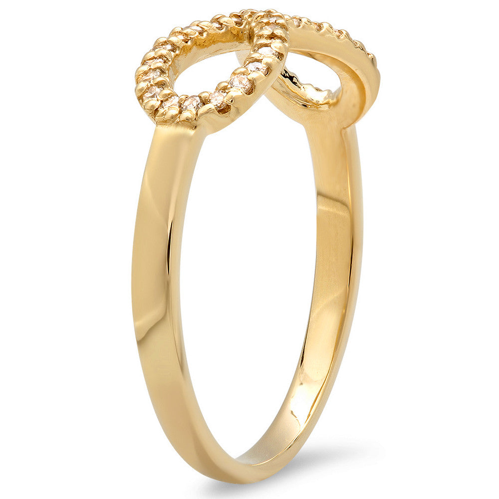 The Tregali Infinity Ring with 37 Round Diamonds in 14K gold - Tregali